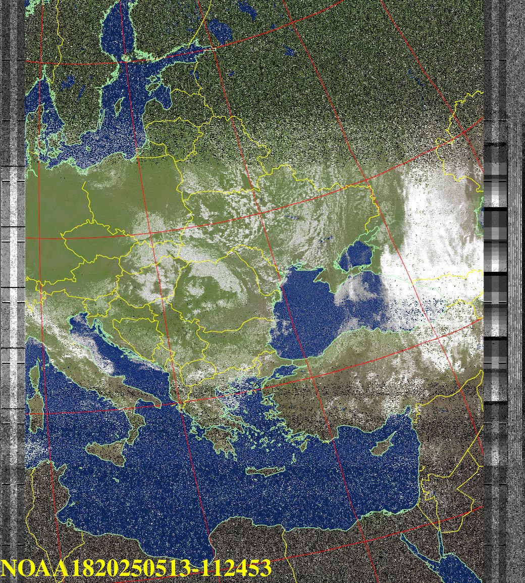 NOAA Wettersatellitenbild
